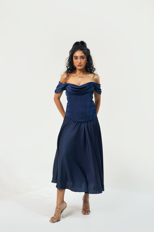 Cowl Top + Skirt Set