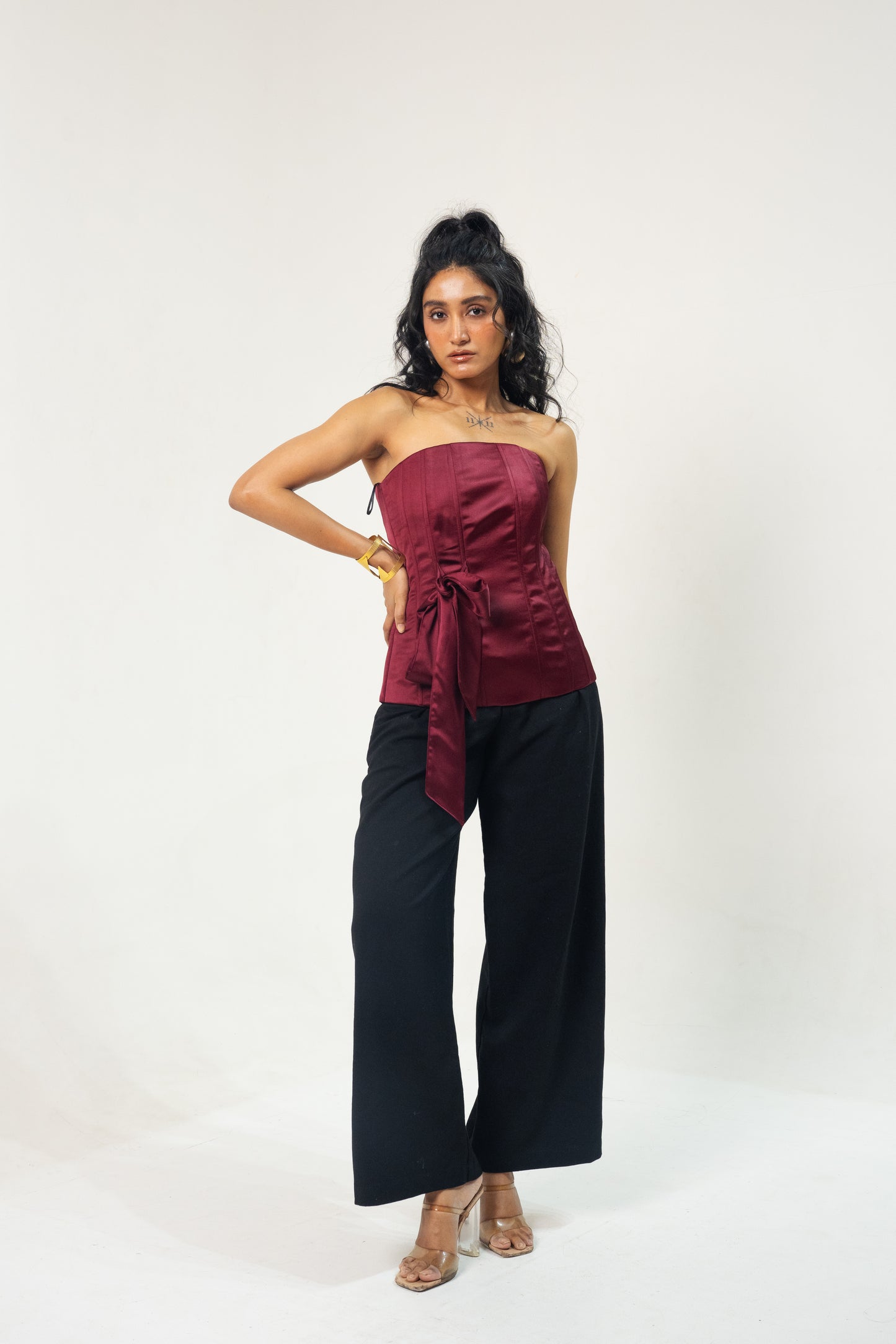 Maroon Tube Corset
