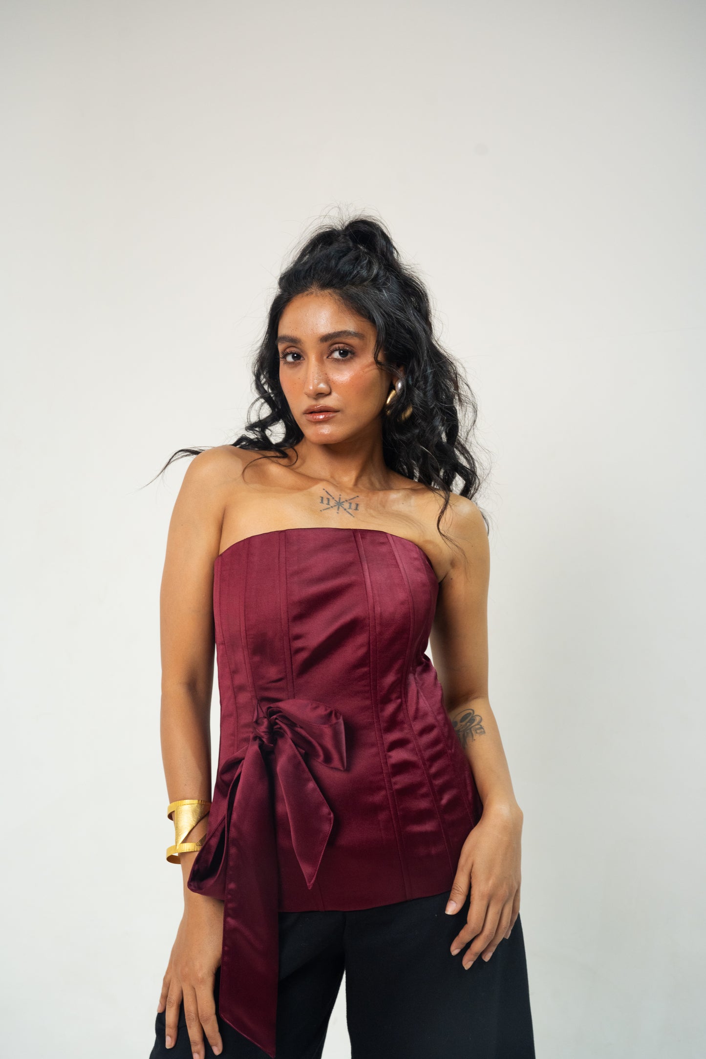 Maroon Tube Corset