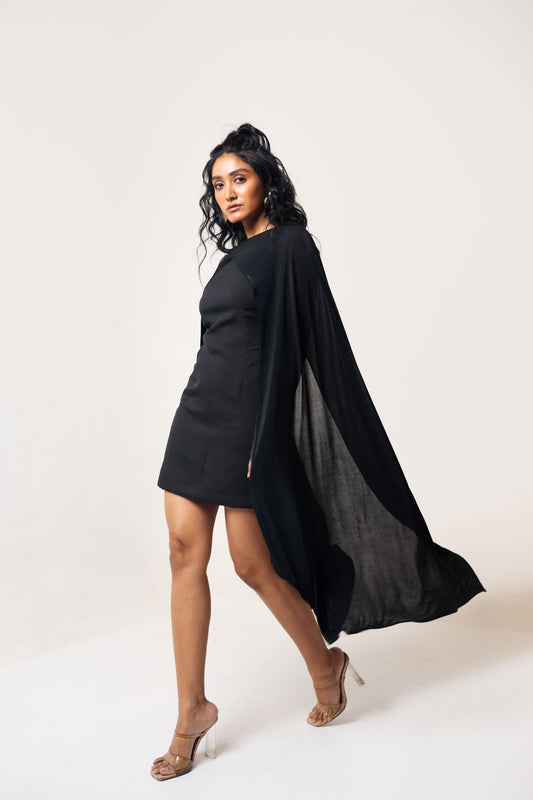Wing Dress Black