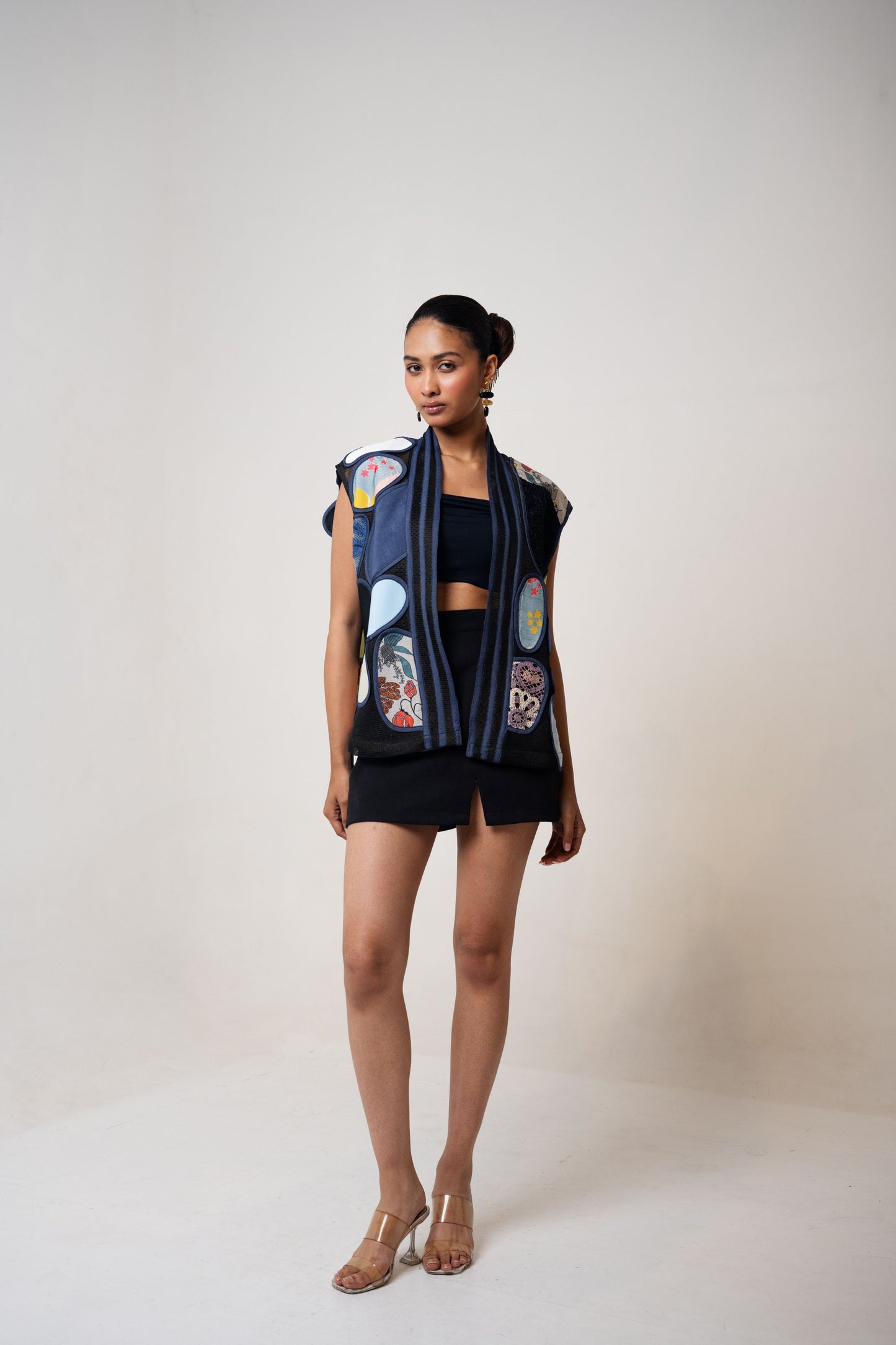 Patch Jacket Sleeveless