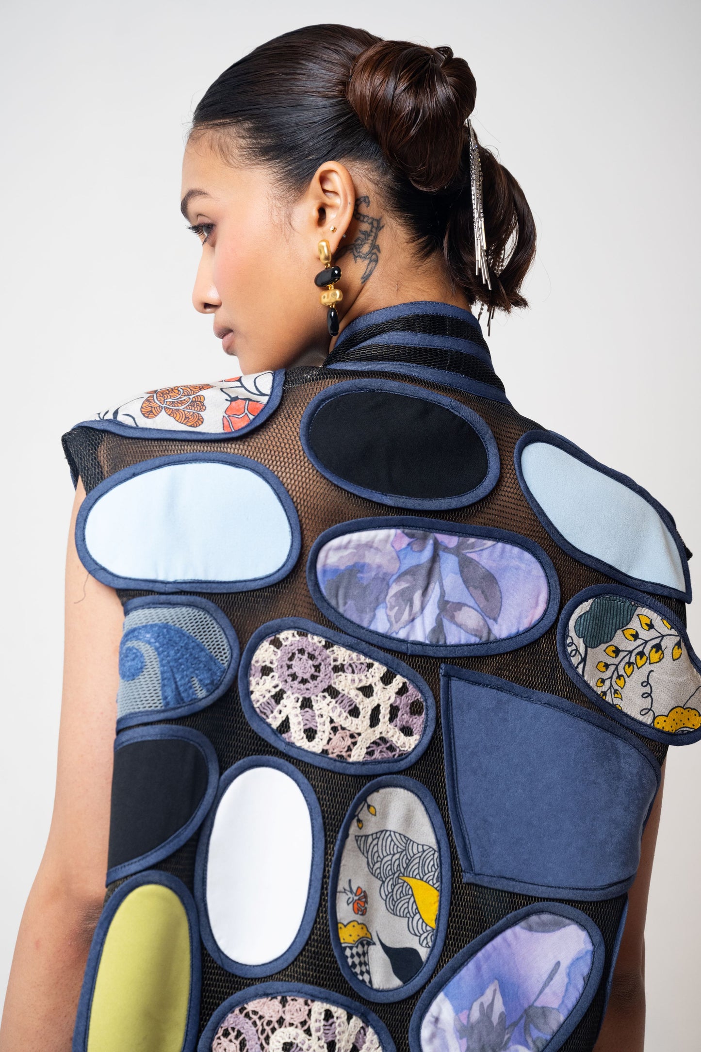 Patch Jacket Sleeveless