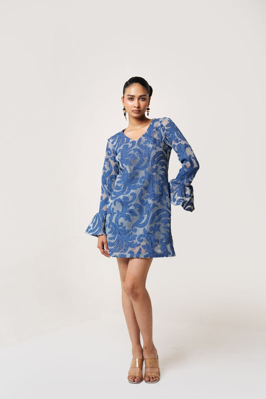 Net Denim Dress