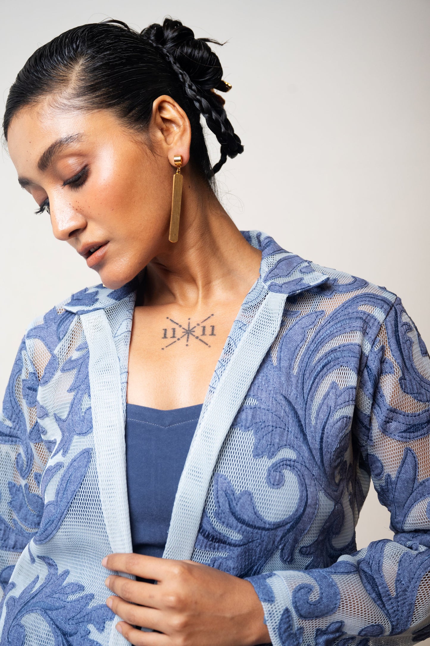 Net Denim Jacket